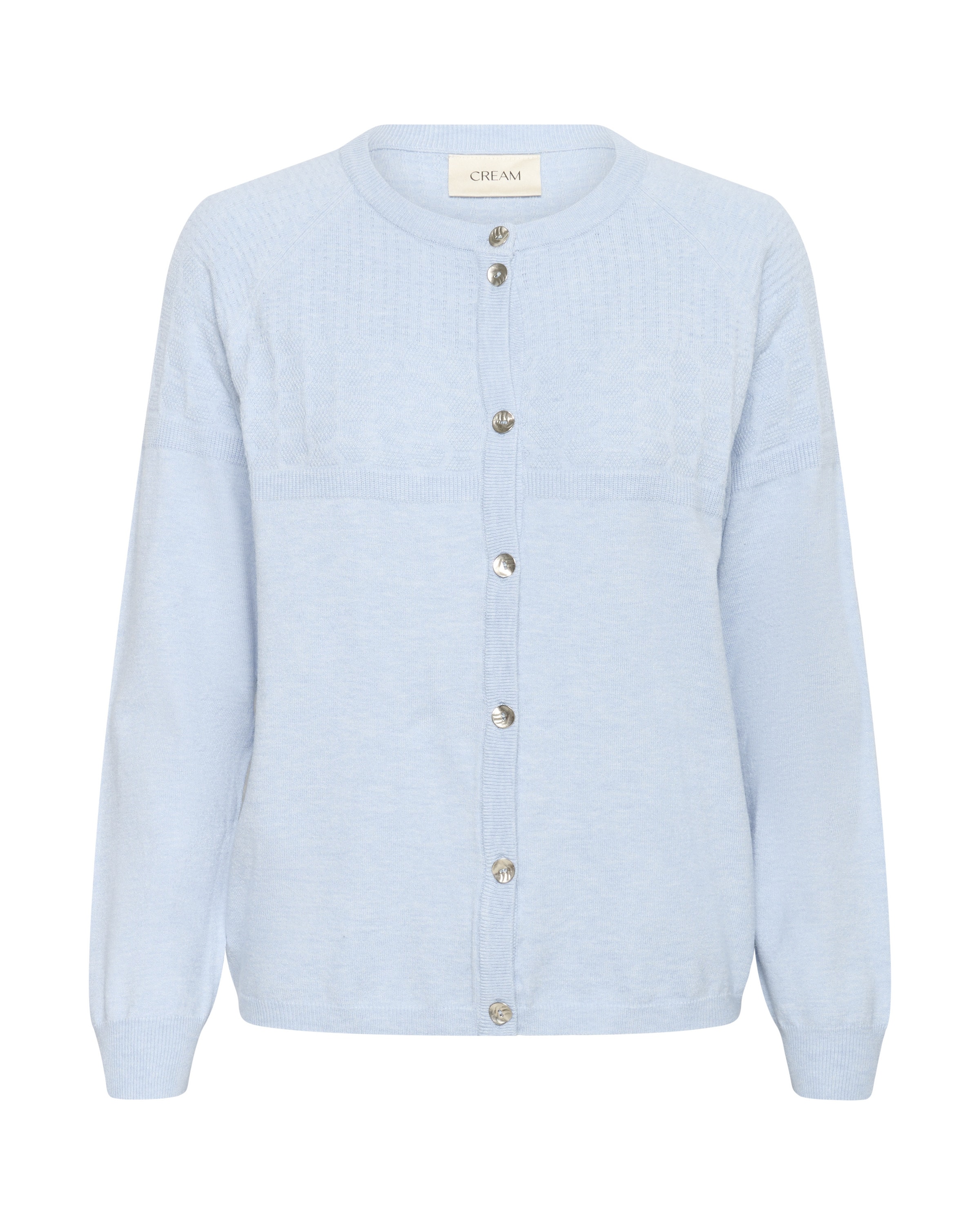 Cream Strickjacke 'CRDela' in Blau: Vorderseite