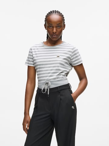 Karl Lagerfeld Тениска в бяло: отпред