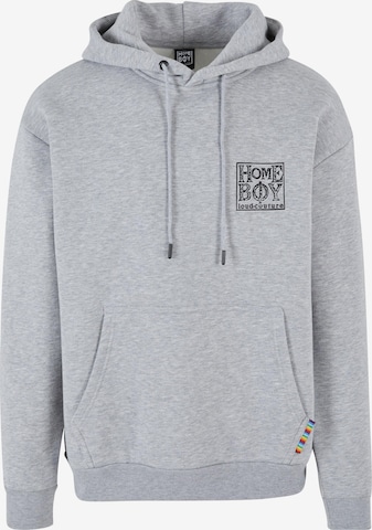 Felpa 'Old School' di HOMEBOY in grigio: frontale