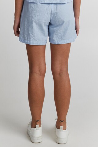 ICHI Loosefit Shorts 'IHFILIZ' in Blau