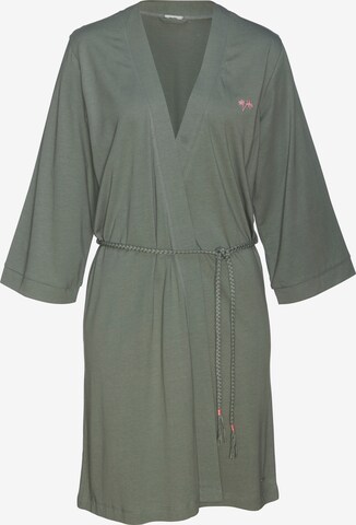 VIVANCE Dressing Gown in Green: front