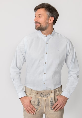 STOCKERPOINT Regular fit Traditional button up shirt in Grey: front