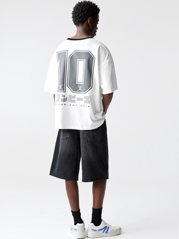 T-Shirt Pull&Bear en blanc