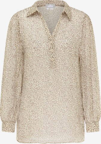 Usha Blouse in Beige: voorkant