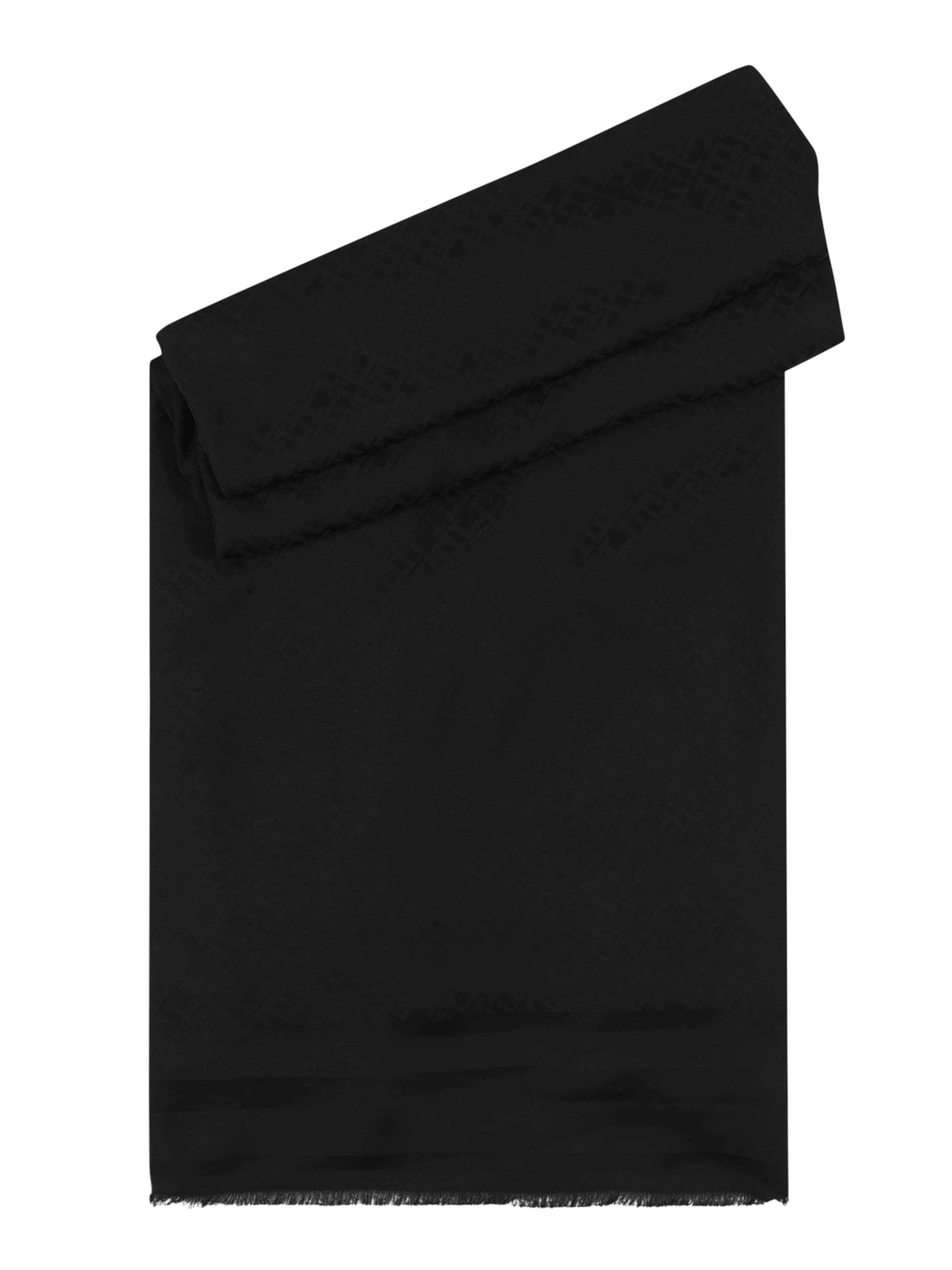 TOMMY HILFIGER Schal in Schwarz: Vorderseite
