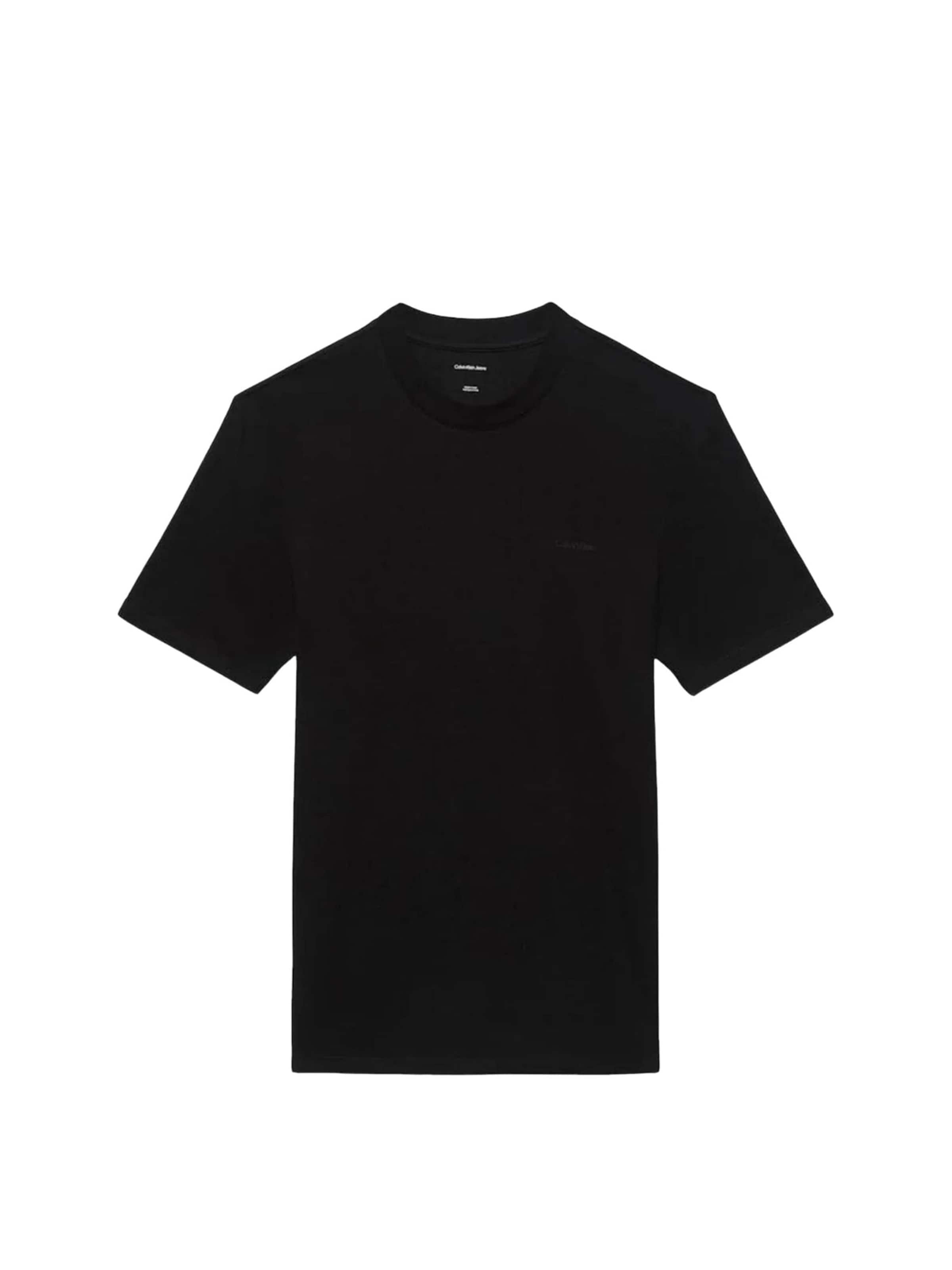 Calvin Klein Shirt 'Men's basic crew neck t-shirt' in Black: front