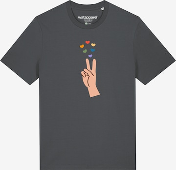 T-Shirt 'Spread Love' Watapparel en gris : devant