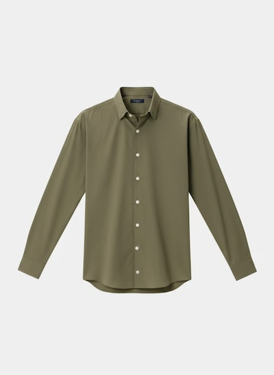 TEESHOPPEN Button Up Shirt in Olive, Item view