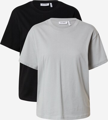 WEEKDAY T-shirt 'Alanis' i grå: framsida