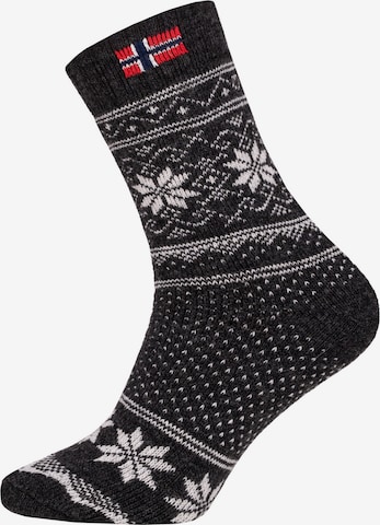 HomeOfSocks Socken 'HOS803' in Grau: Vorderseite