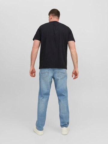 Jack & Jones Plus T-Shirt 'Star' in Schwarz