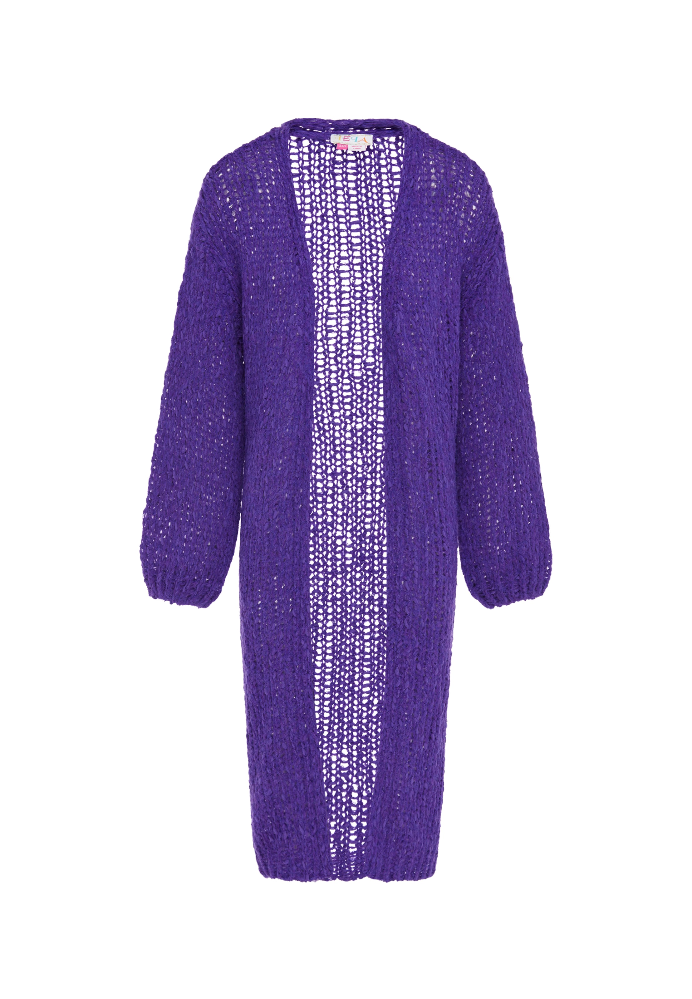 IZIA Gebreid vest in Lila: voorkant