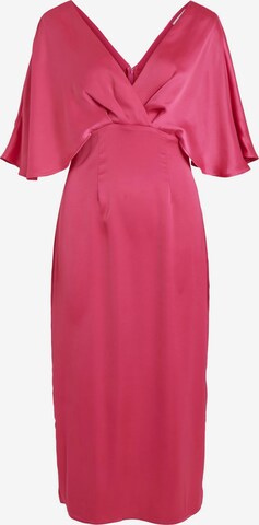VILA Коктейльное платье в Ярко-розовый: спереди