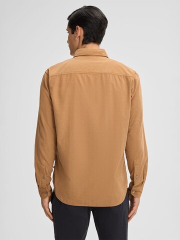 STRELLSON Regular Fit Hemd 'Corey ' in Braun