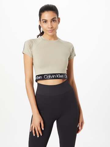 Calvin Klein Sport قميص بلون فضي: الأمام
