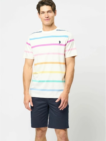 U.S. POLO ASSN. T-Shirt 'Neil' in Weiß: Vorderseite