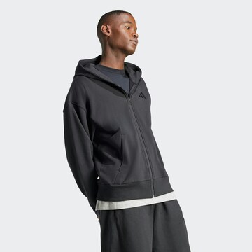 Giacca di felpa sportiva 'ALL SZN' di ADIDAS SPORTSWEAR in nero: frontale