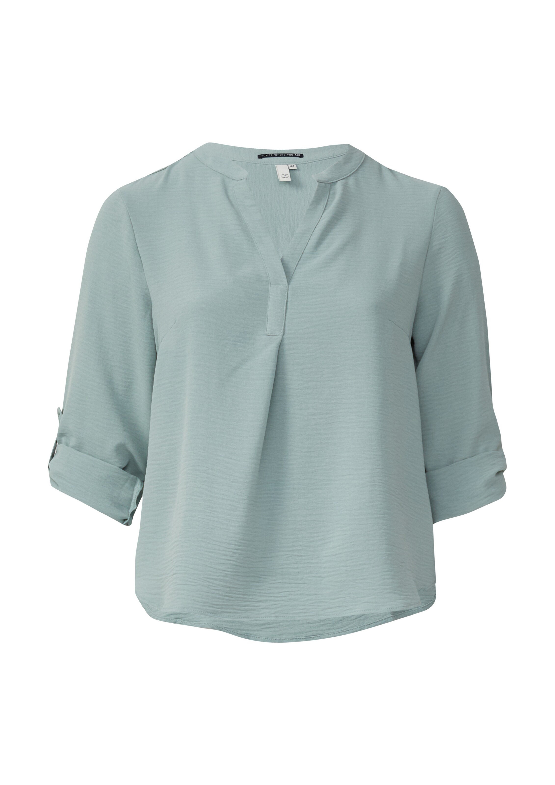 QS Bluse in Blau: Vorderseite