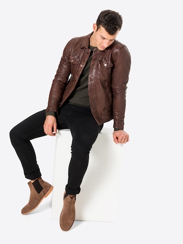 FREAKY NATION Between-Season Jacket 'Derk' in Brown