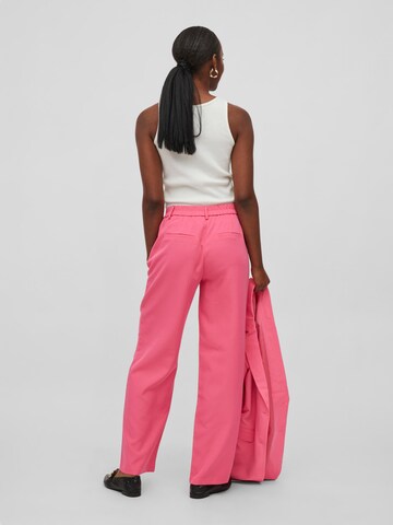 VILA Regular Pants 'Kammas' in Pink