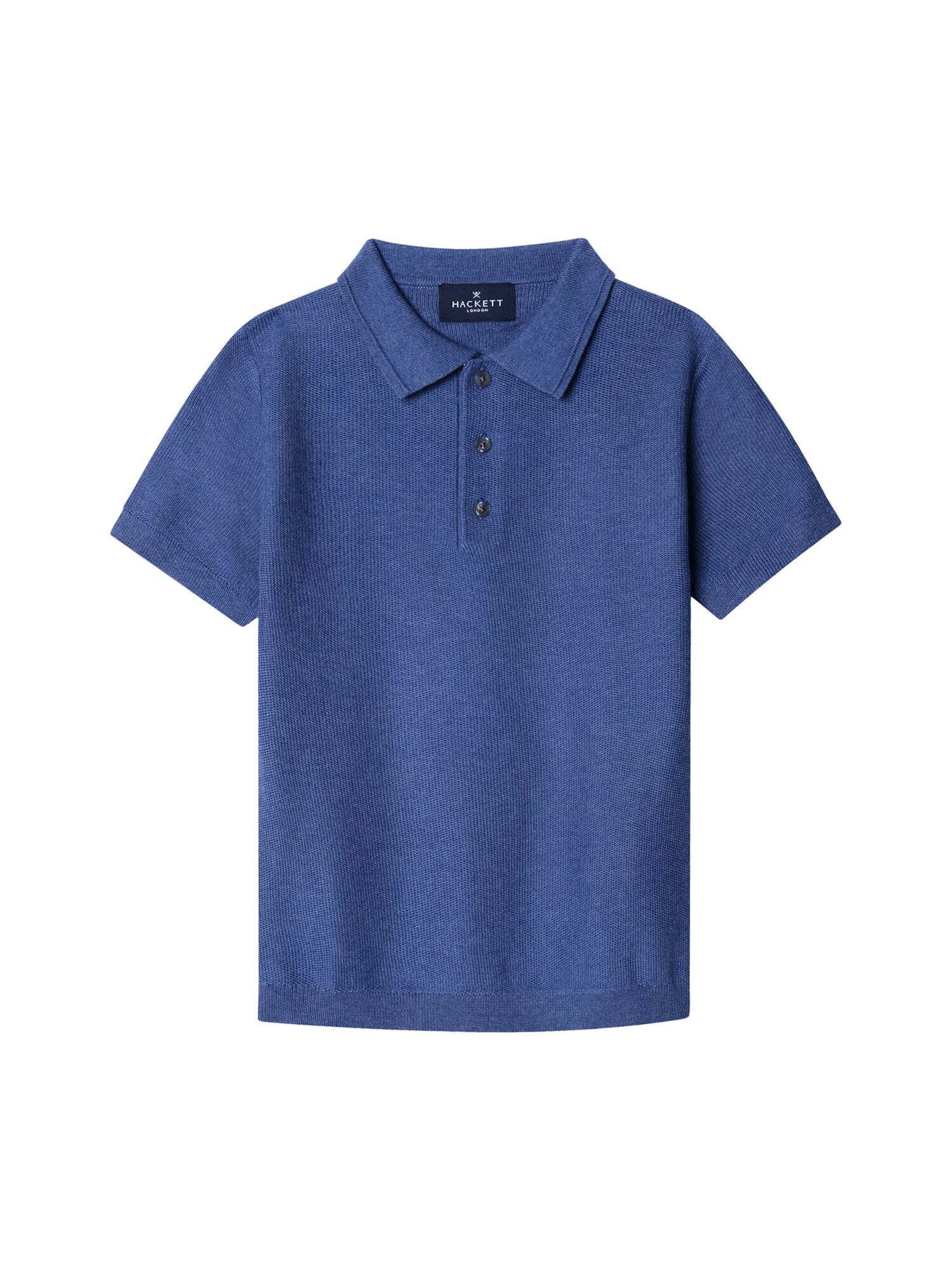 T-Shirt Hackett London en bleu : devant