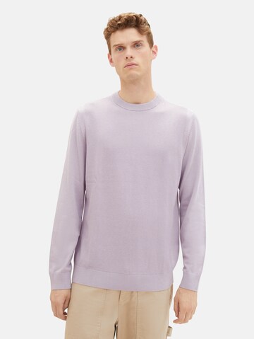 TOM TAILOR Sweater in Purple: front