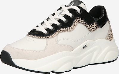 HUB Sneaker low 'Rock' i beige / ros�é / sort / hvid, Produktvisning