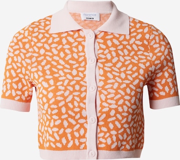 florence by mills exclusive for ABOUT YOU - Casaco de malha 'Dazzling' em laranja: frente