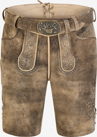 Regular Pantalon folklorique 'Herford' SPIETH & WENSKY en marron : devant