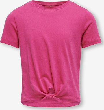 KIDS ONLY T-Shirt 'New May' in Pink: predná strana