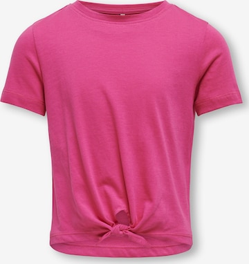 KIDS ONLY T-Shirt 'New May' in Pink: predná strana