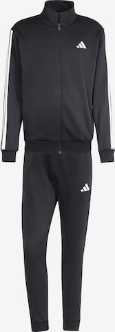 ADIDAS SPORTSWEAROdjeća za vježbanje '3-STRIPES FLEECE' - crna boja: prednji dio