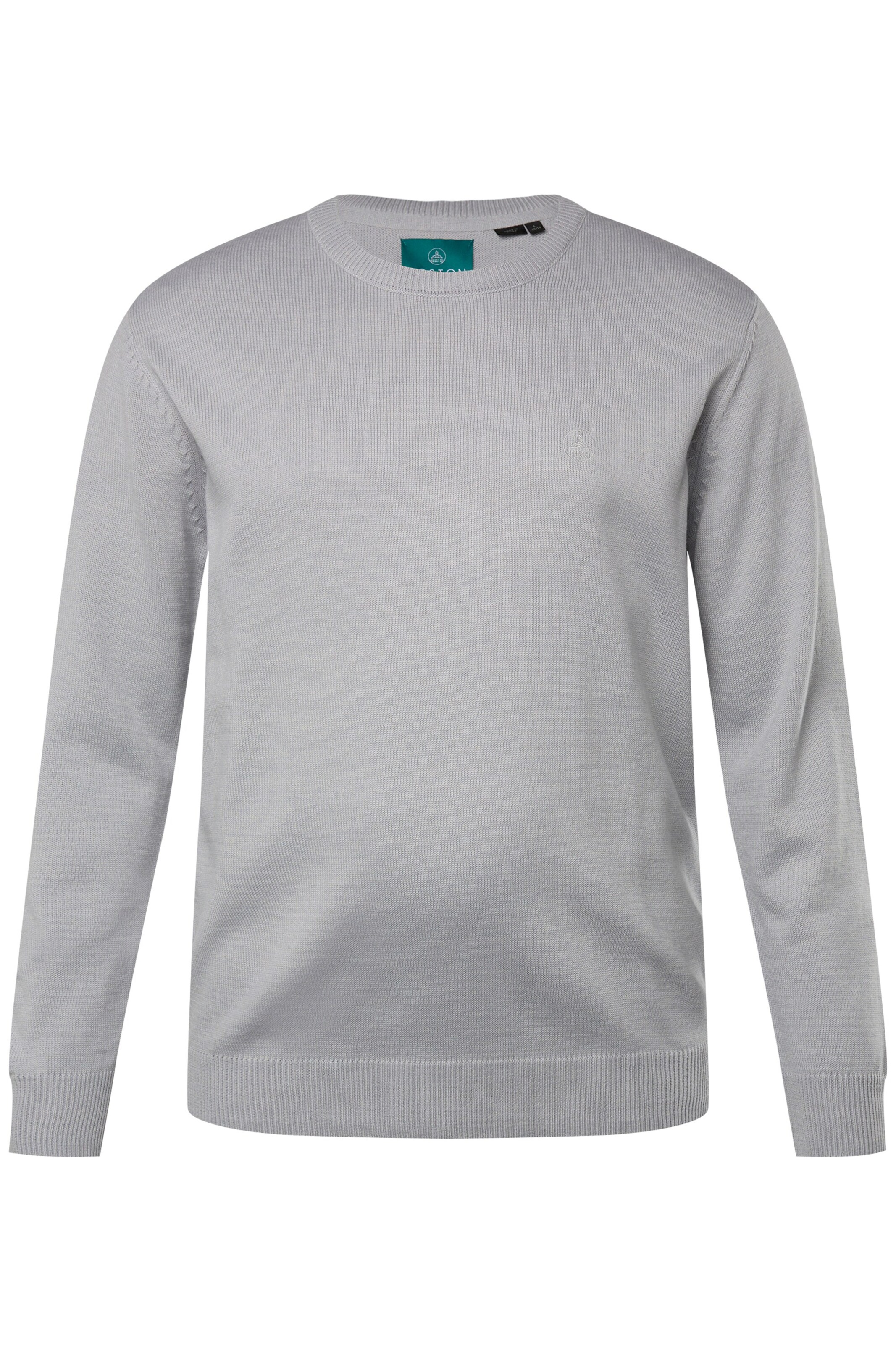 Boston Park Pullover in Grau: Vorderseite