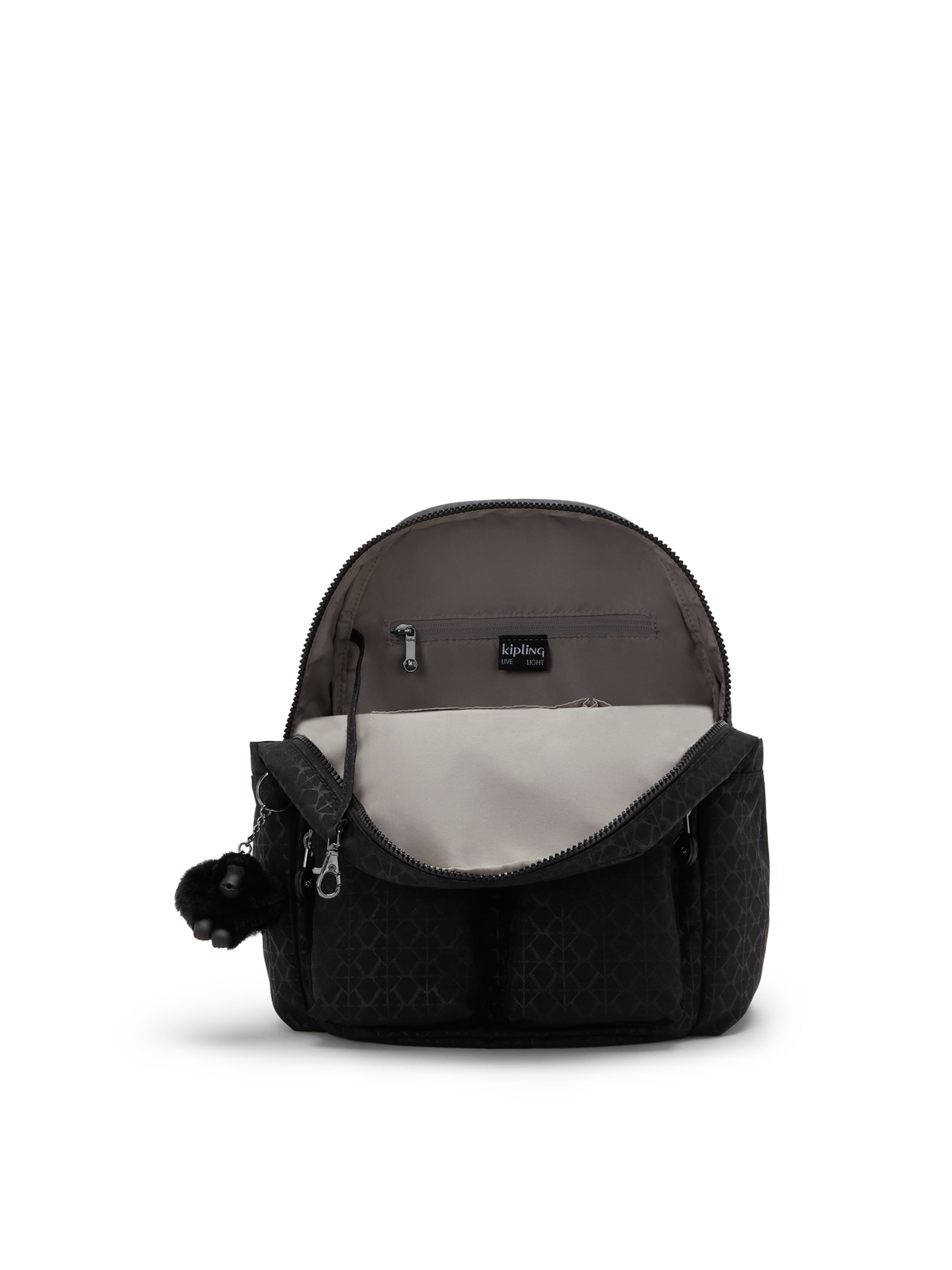 KIPLING - Mochila 'City' en negro