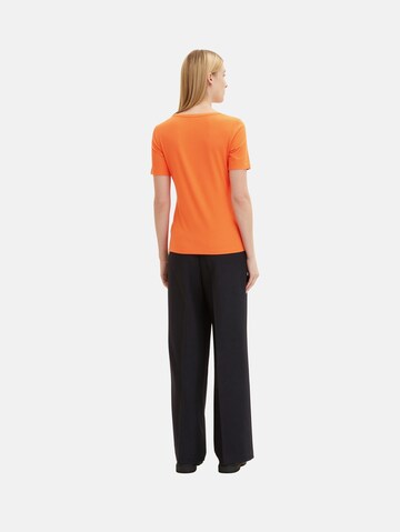 TOM TAILOR T-Shirt in Orange