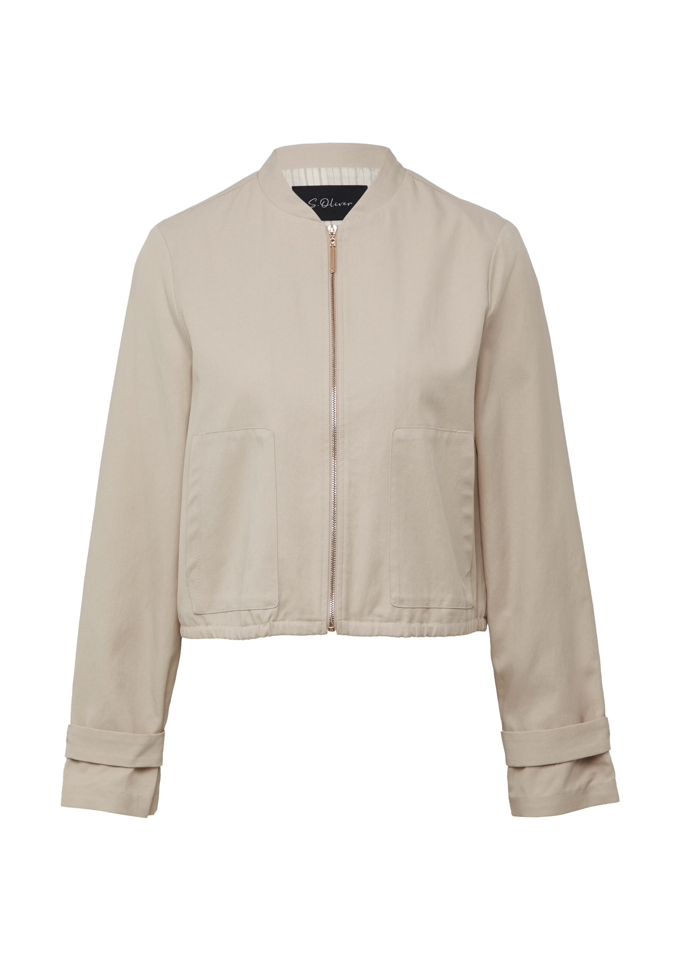 s.Oliver BLACK LABEL Übergangsjacke in Beige: Vorderseite