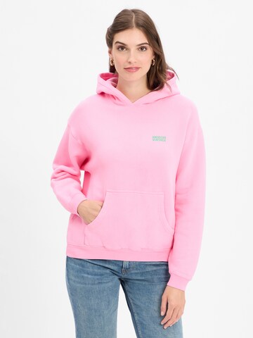 Sweat-shirt ' Izubird ' AMERICAN VINTAGE en rose : devant