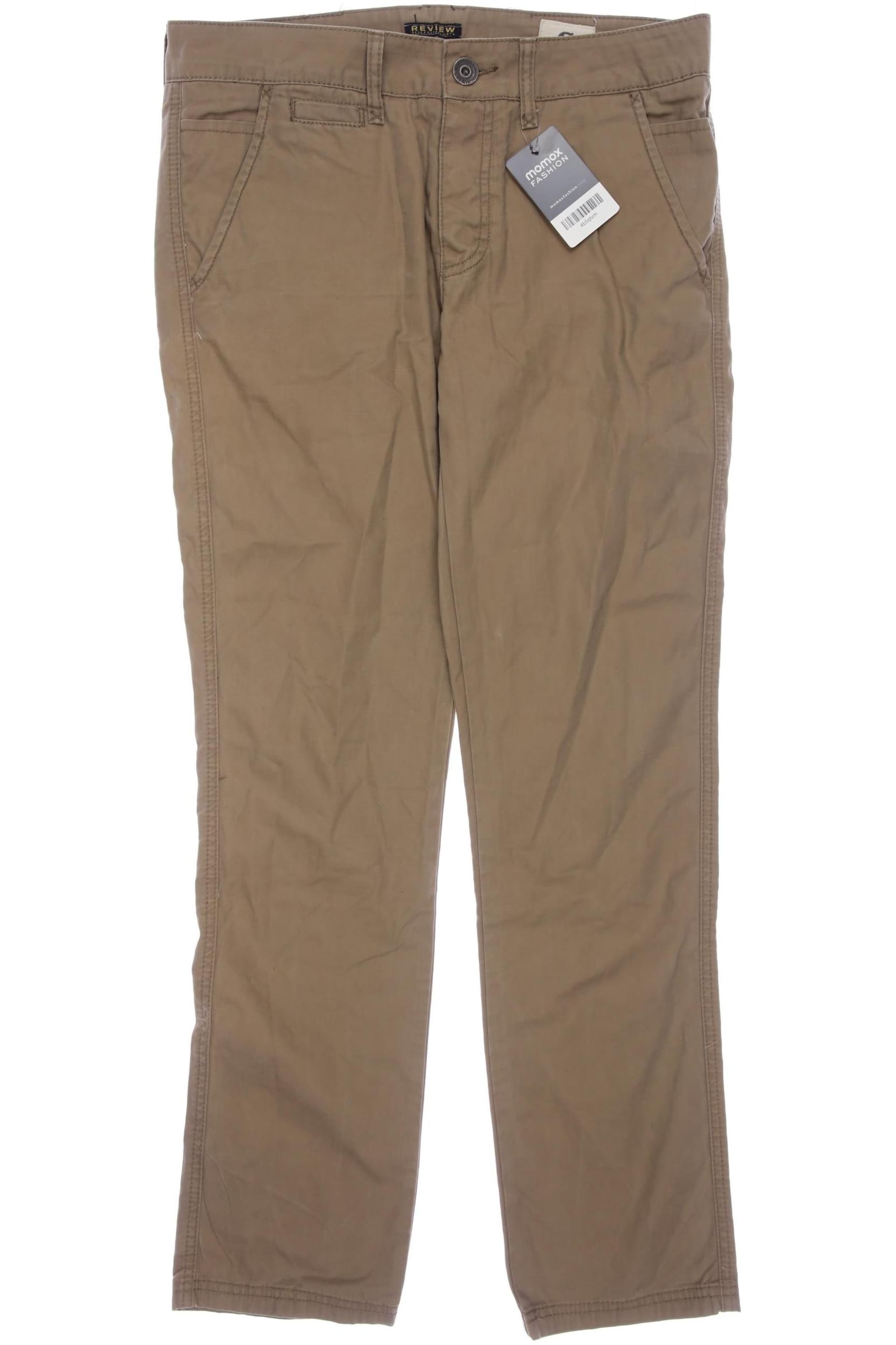 Review Pants in 31-32 in Beige: front