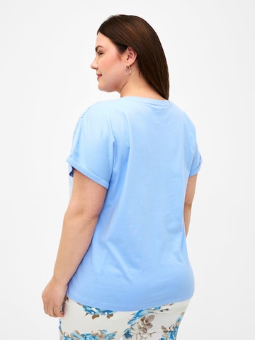Zizzi Shirt 'SOFIA' in Blauw