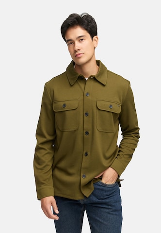 INDICODE JEANS Comfort fit Button Up Shirt 'Nello' in Green: front