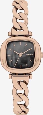 Komono Analog Watch in Gold: front