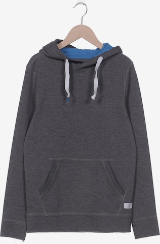 EDC BY ESPRIT Sweatshirt & Zip-Up Hoodie in XS in Grey: front