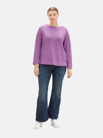 Tom Tailor Women + Sweater in Purple