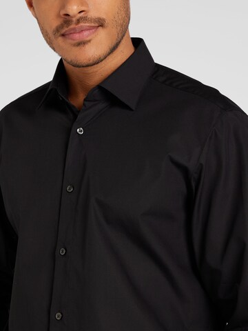 Coupe regular Chemise 'Valerio' HUGO en noir