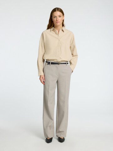 Wide leg Pantaloni con piega frontale 'SLFRita' di SELECTED FEMME in grigio