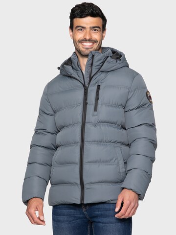 Threadbare Winter jacket 'Stadium' in Grey: front