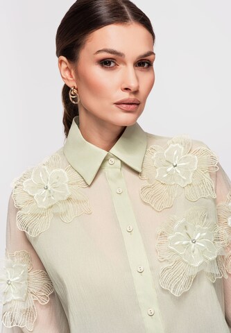 Ombre Blouse in Groen