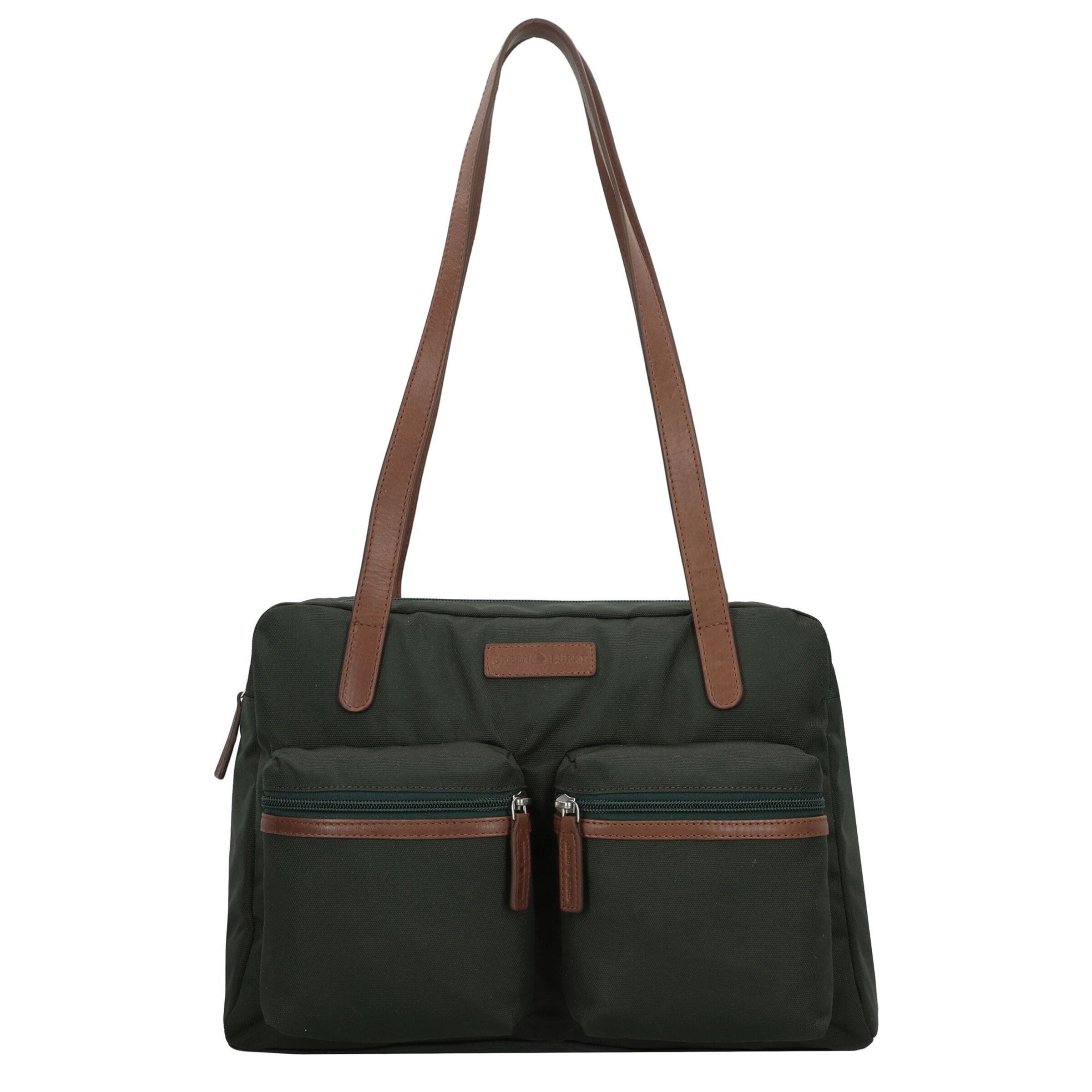 Borsa a spalla di GREENBURRY in verde: frontale