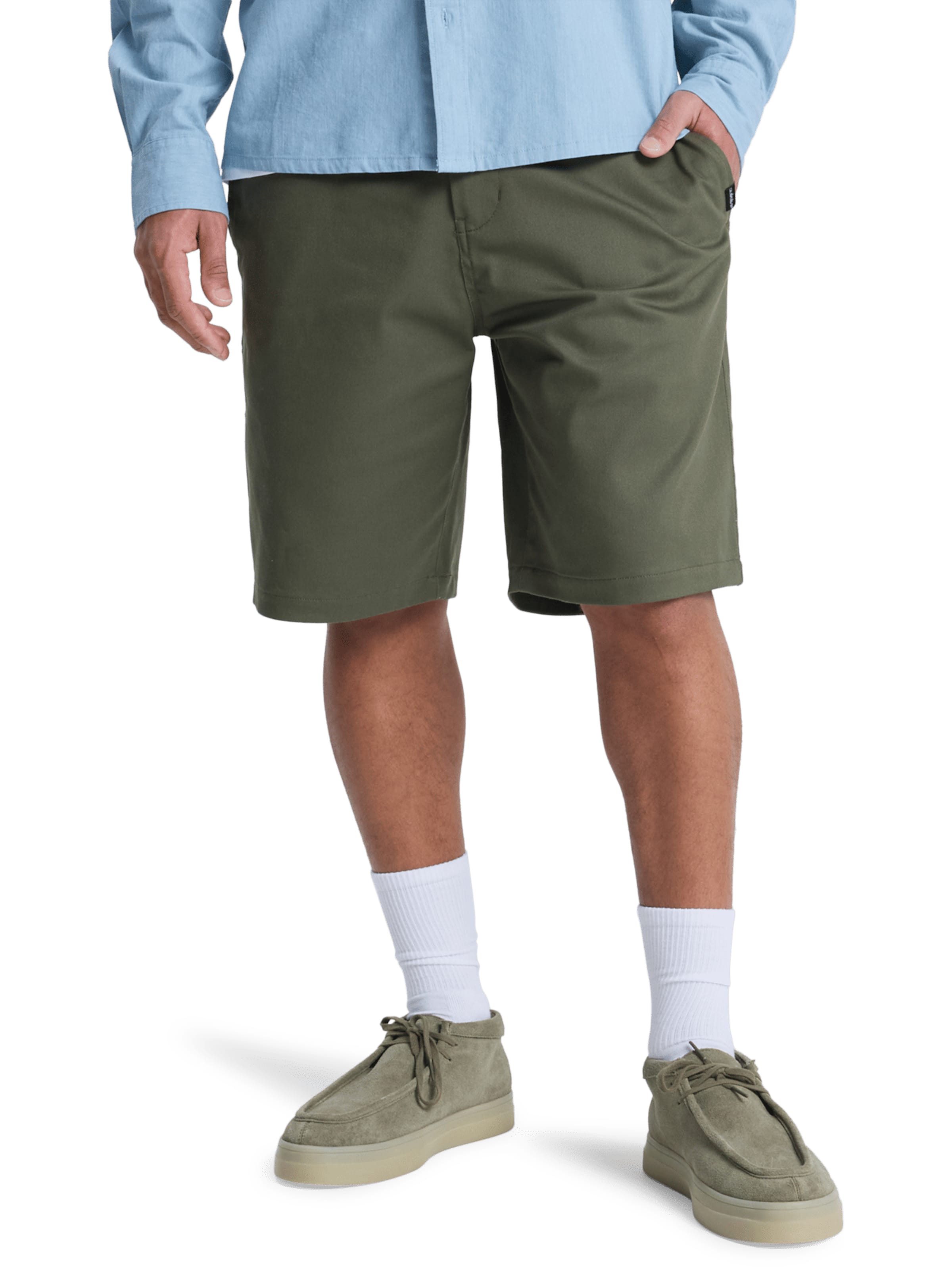 QUIKSILVER Regular Pants 'Everyday Union Stretch' in Green: front