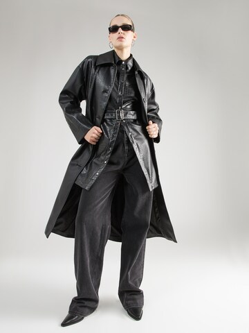 HUGO Between-Seasons Coat 'Maflame-1' in Black